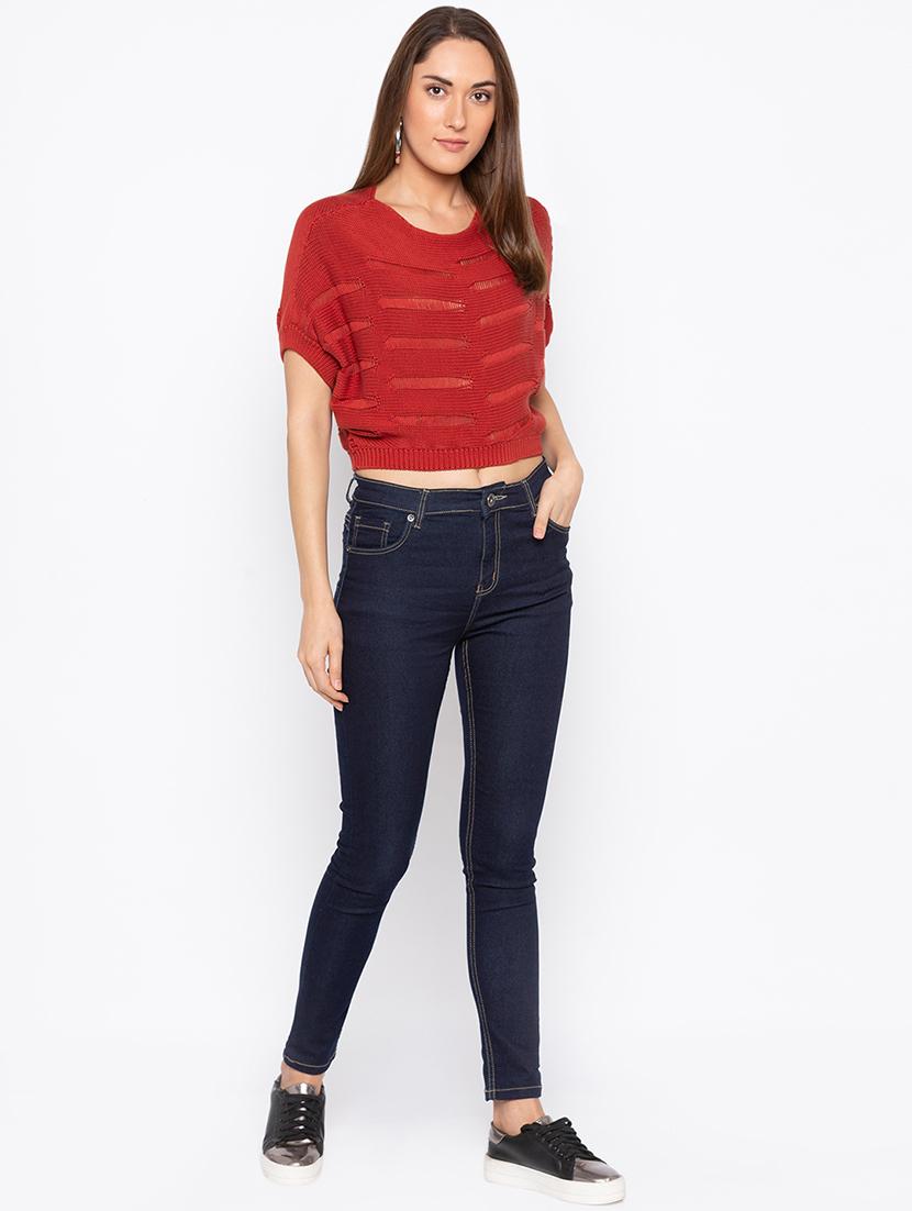 short sleeved cropped pullover - 15890353 - Zoom Image - 4