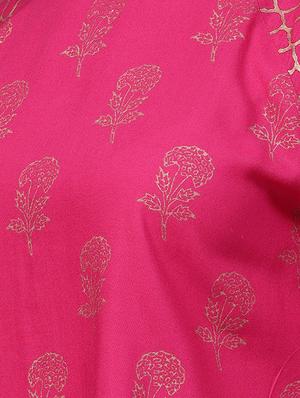 foil printed top with salwar set - 15891762 - Standard Image - 4