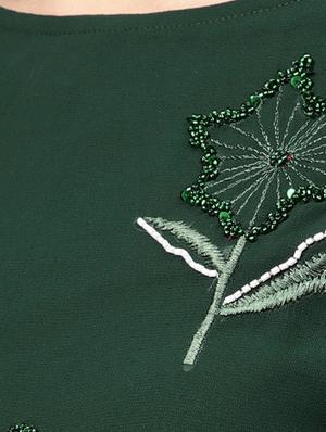 Embroidered bell sleeved kurta with palazzo set - 15891776 - Standard Image - 4