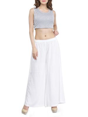 mid waist flared palazzo - 15893001 - Standard Image - 4