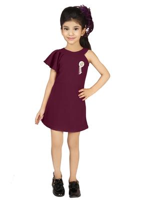 purple cotton frock - 15893048 - Standard Image - 4