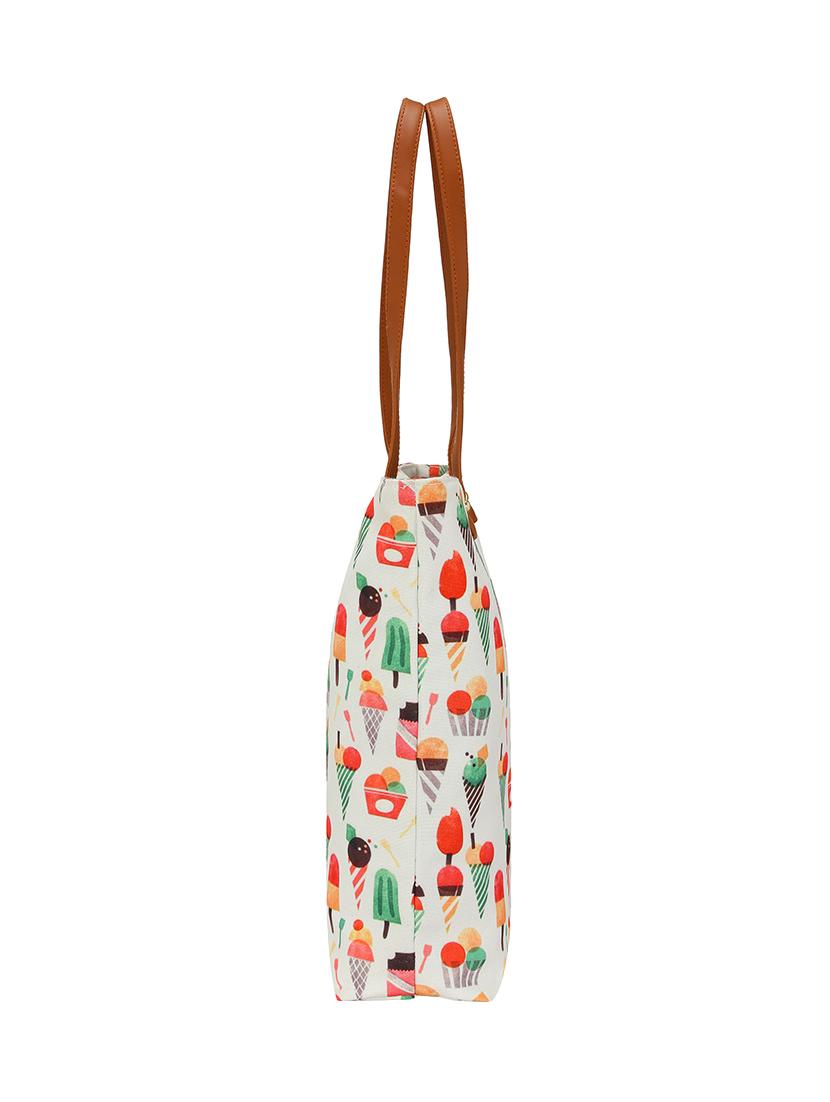 white canvas regular shopping bag - 15893372 - Zoom Image - 4