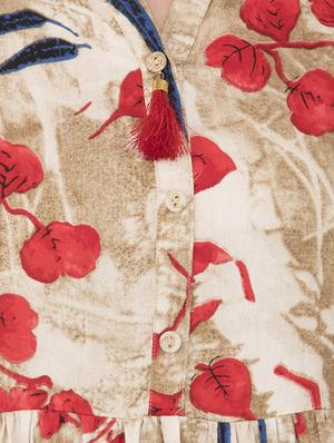 tie back button detail dress - 15894067 - Standard Image - 4