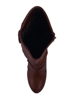 brown knee length boots - 15897237 - Standard Image - 4