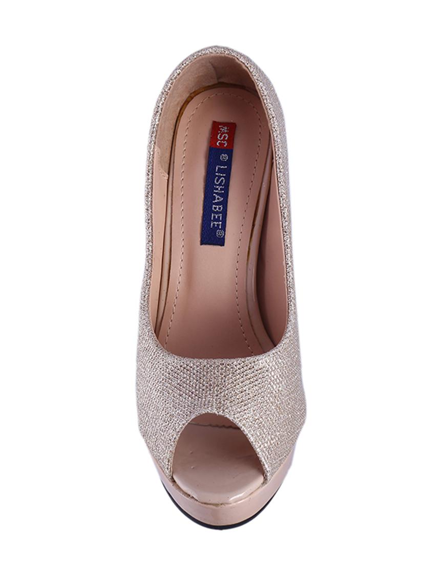 gold platforms pumps - 15897281 - Zoom Image - 4