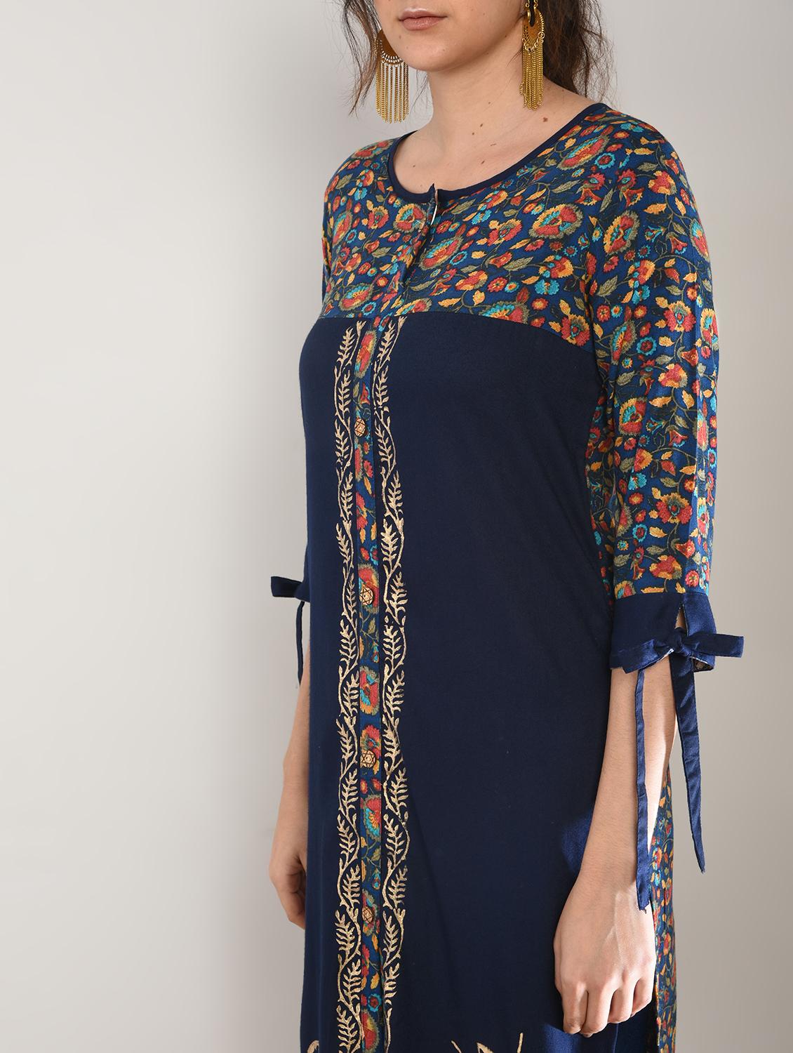 kalamkari printed straight kurta - 15897401 - Zoom Image - 4
