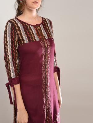 Block print straight kurta - 15897412 - Standard Image - 4