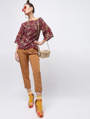 contrast piping asymmetric top - 15897841 - Standard Image - 4