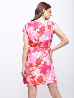 elasticated waist a-line dress - 15897878 - Standard Image - 4