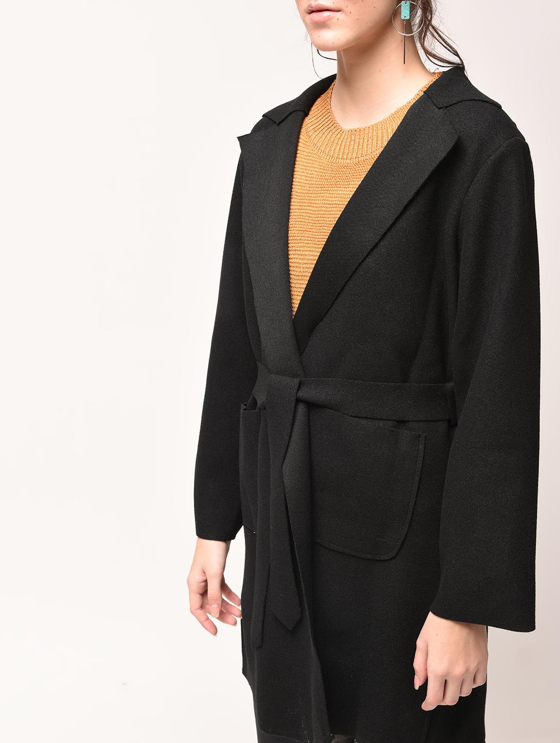 Tie belted blanket coat - 15900951 - Zoom Image - 4