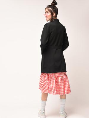 tie belted trench coat - 15900953 - Standard Image - 4