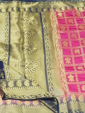 self design patola saree with blouse - 15901662 - Standard Image - 4