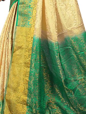 self design kanjivaram saree with blouse - 15901688 - Standard Image - 4