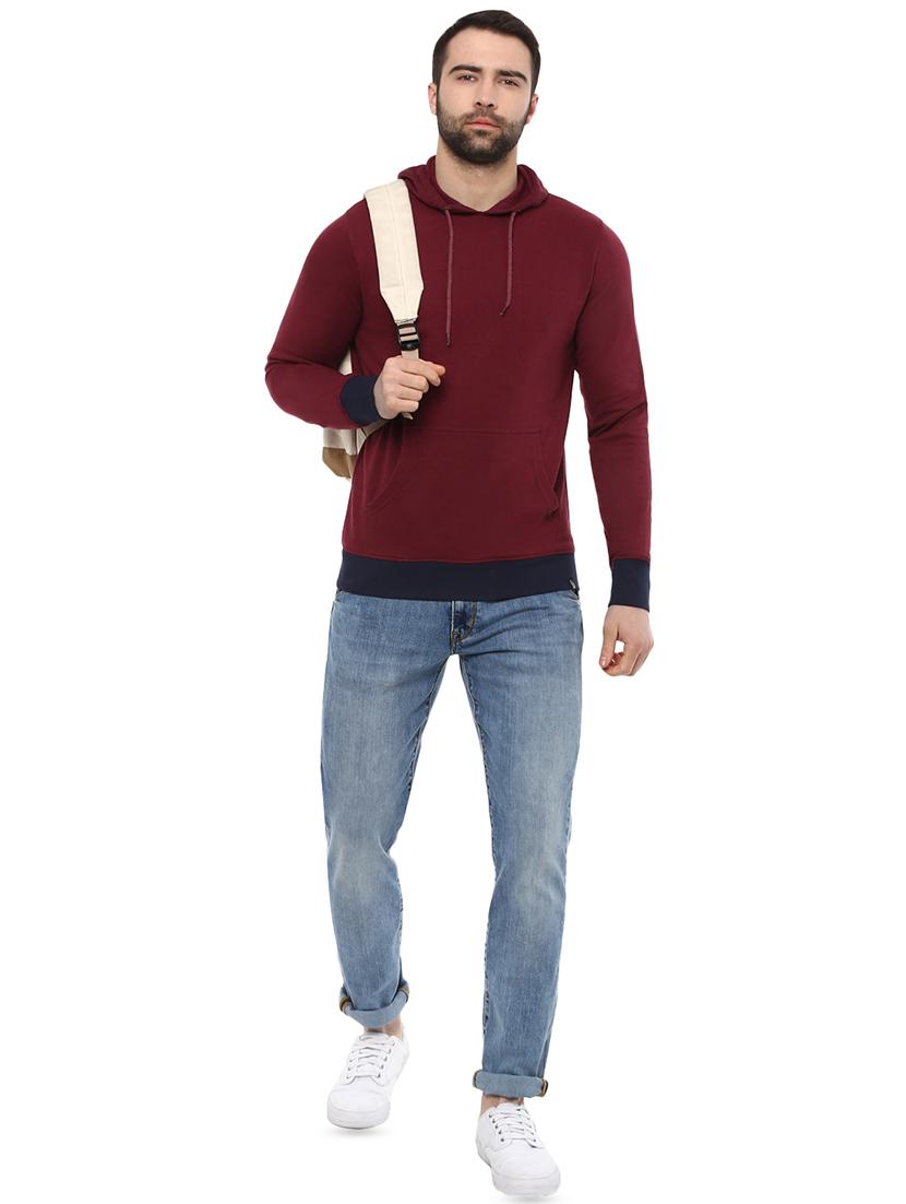 red cotton sweatshirt - 15901841 - Zoom Image - 4