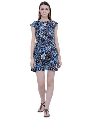 cap sleeved floral flared dress - 15902027 - Standard Image - 4
