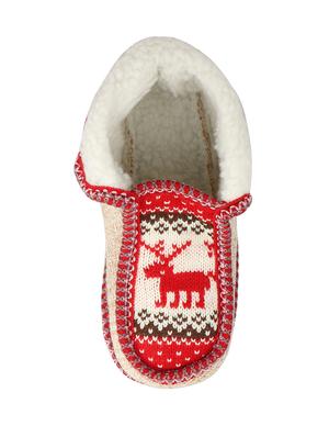 red ankle slip on boots - 15902786 - Standard Image - 4