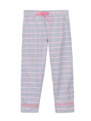 contrast piping checkered pyjama set - 15903098 - Standard Image - 4