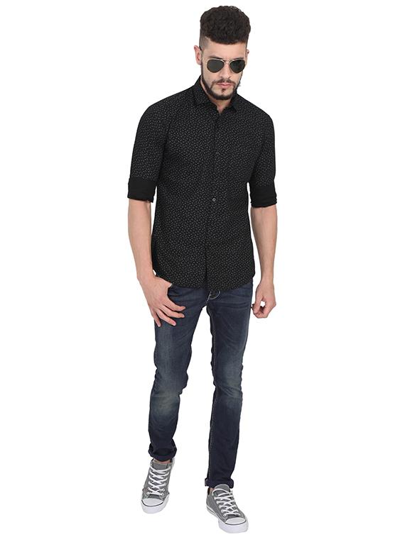 black printed casual shirt - 15903316 - Zoom Image - 4