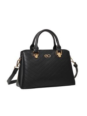 black leatherette (pu) regular satchel - 15903910 - Standard Image - 4