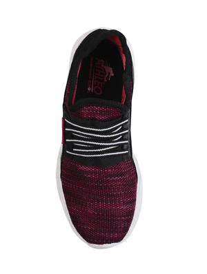 maroon slip on sports shoes - 15903953 - Standard Image - 4