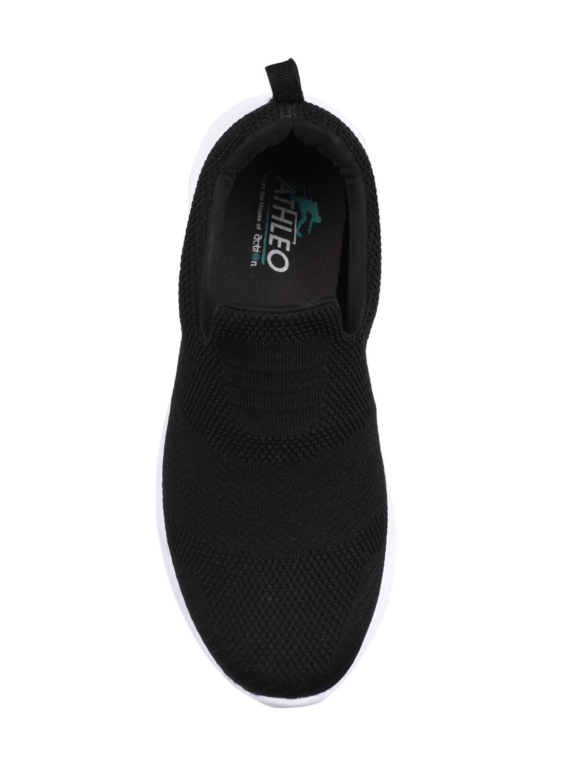 black Fabric slip on sport shoes - 15903978 - Zoom Image - 4
