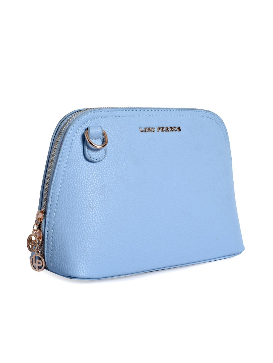 blue leatherette (pu) regular sling bag - 15905320 - Zoom Image - 4
