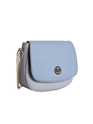 blue leatherette (pu) regular sling bag - 15905437 - Standard Image - 4