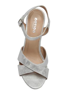 silver ankle strap sandals - 15905799 - Standard Image - 4