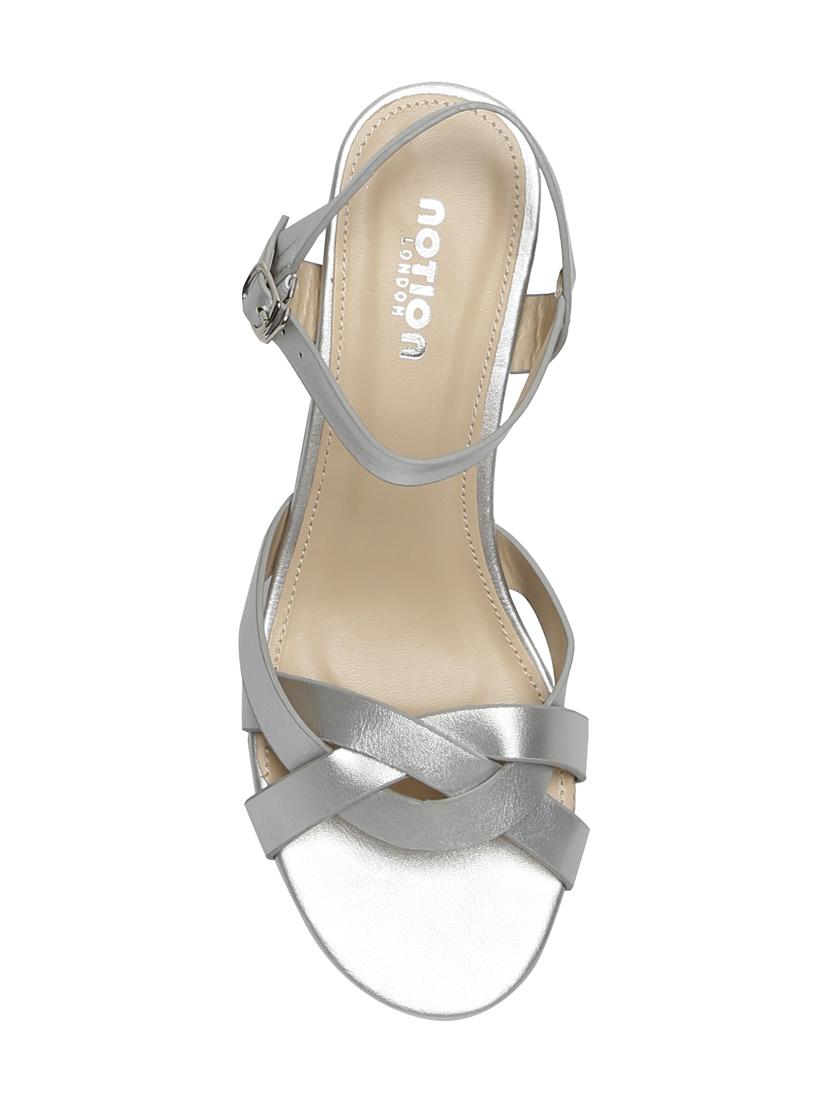 silver back strap sandals - 15905803 - Zoom Image - 4