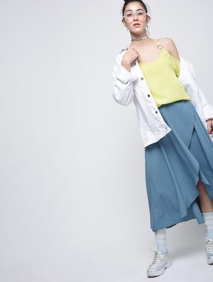 criss-cross back cold shoulder top - 15905908 - Standard Image - 4
