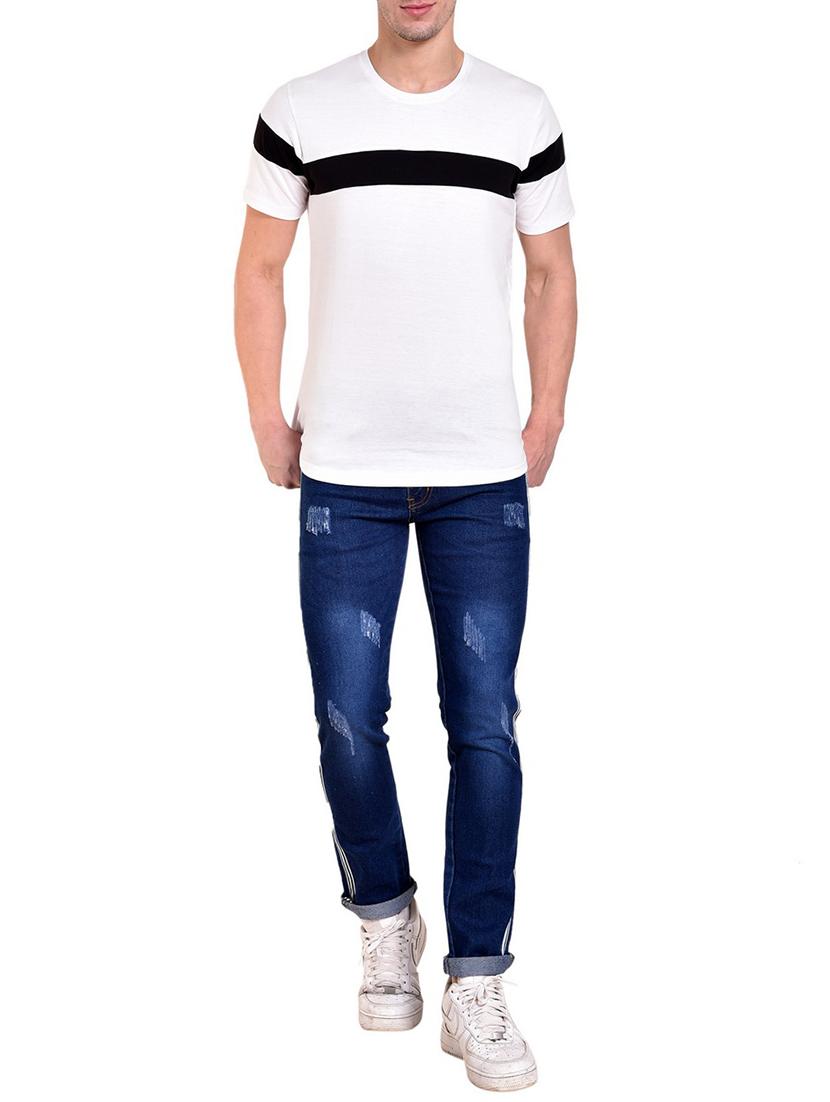dark blue denim ripped jeans - 15906560 - Zoom Image - 4