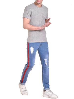 blue denim ripped jeans - 15906563 - Standard Image - 4
