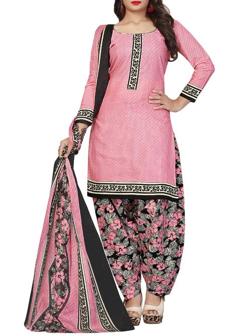 printed unstitched salwar suit - 15906971 - Very Small Image - 1
