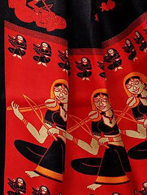 multicolor printed saree combo (set of 2) with blouse - 15907638 - Standard Image - 4