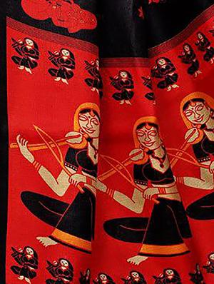 multicolor printed saree combo (set of 2) with blouse - 15907640 - Standard Image - 4
