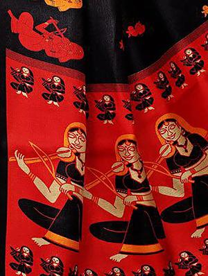 multicolor printed saree combo (set of 2) with blouse - 15907643 - Standard Image - 4