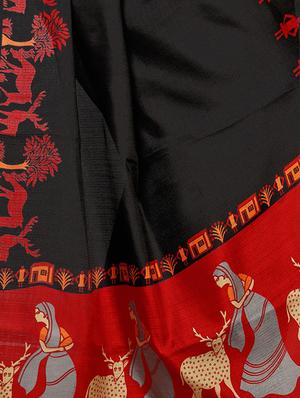 multicolor printed saree combo (set of 2) with blouse - 15907646 - Standard Image - 7
