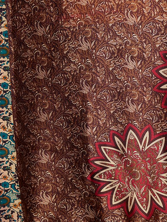 multicolor printed saree combo (set of 2) with blouse - 15907653 - Zoom Image - 4