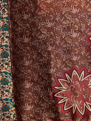 multicolor printed saree combo (set of 2) with blouse - 15907654 - Standard Image - 4