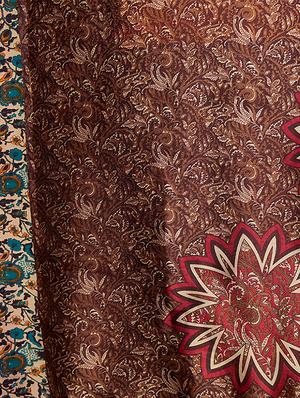 multicolor printed saree combo (set of 2) with blouse - 15907659 - Standard Image - 4