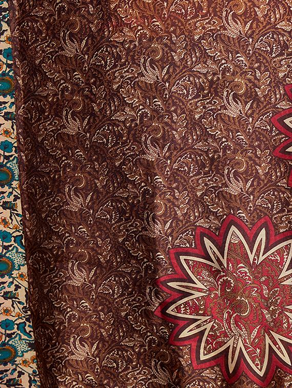 multicolor printed saree combo (set of 2) with blouse - 15907661 - Zoom Image - 4