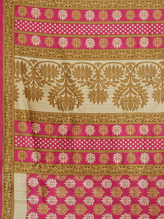 multicolor printed saree combo (set of 2) with blouse - 15907665 - Zoom Image - 4