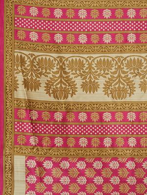 multicolor printed saree combo (set of 2) with blouse - 15907666 - Standard Image - 4