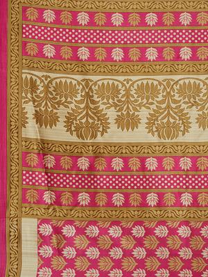 multicolor printed saree combo (set of 2) with blouse - 15907667 - Standard Image - 4