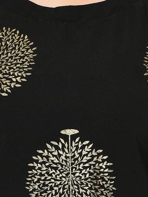 a-line foil print kurta - 15907786 - Standard Image - 4
