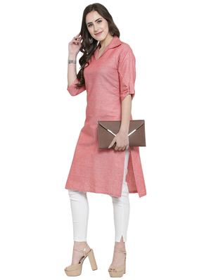Shirt collar Straight kurta - 15907852 - Standard Image - 4