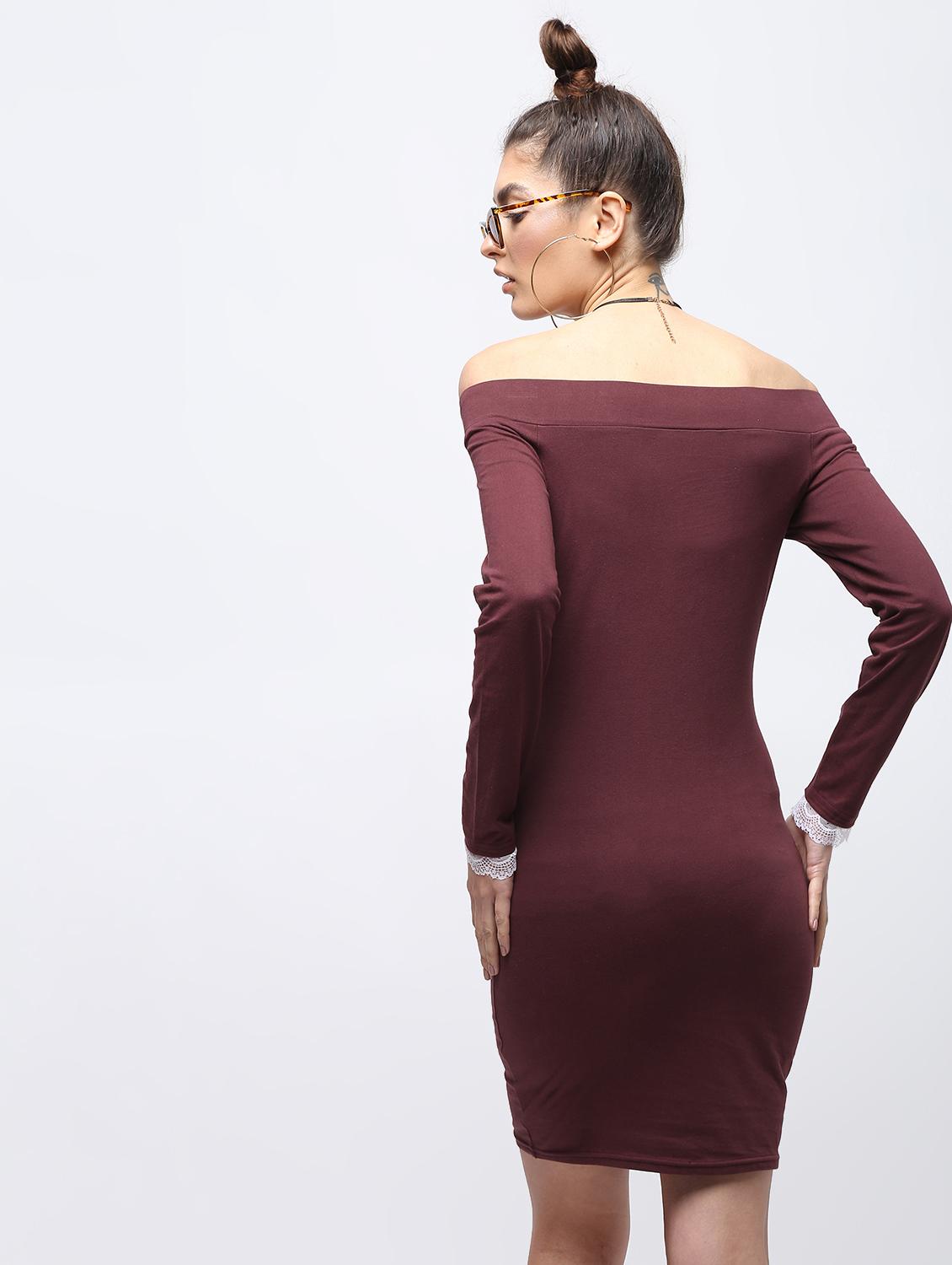 off shoulder sheath dress - 15908203 - Zoom Image - 4