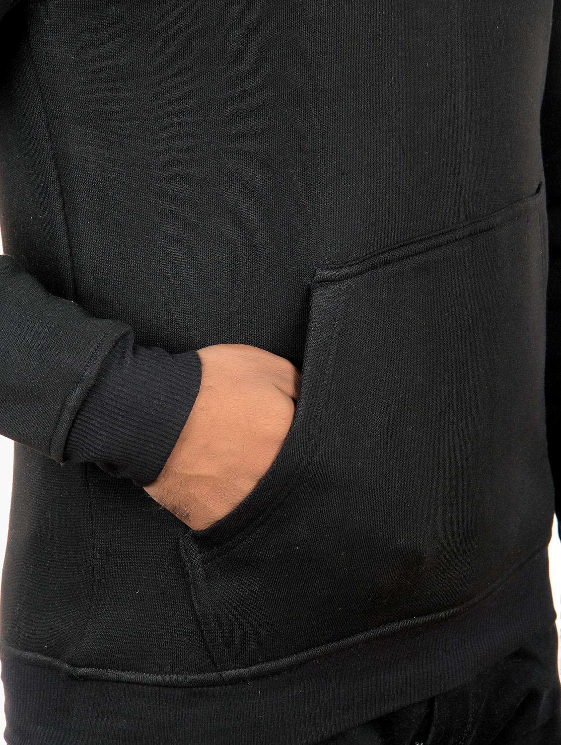 black fleece sweatshirt - 15908329 - Zoom Image - 4