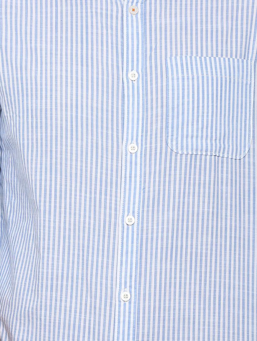 blue striped casual shirt - 15910517 - Zoom Image - 4