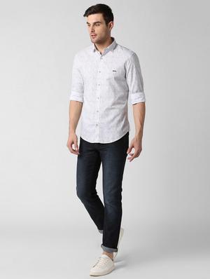 white printed casual shirt - 15910548 - Standard Image - 4